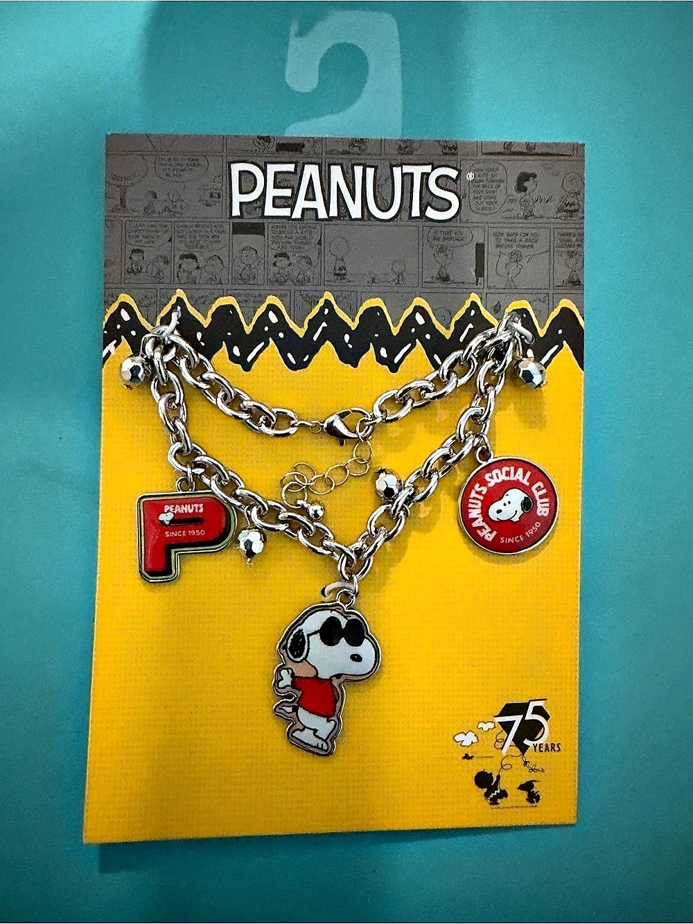 Peanuts Snoopy 75 Years Necklace Snoopy Pendant Necklace NWT